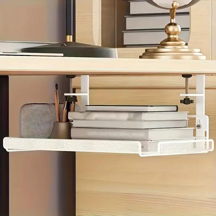 1 pièce Panier de rangement DIY réglable à suspendre latéralement pour bureau et salle de classe