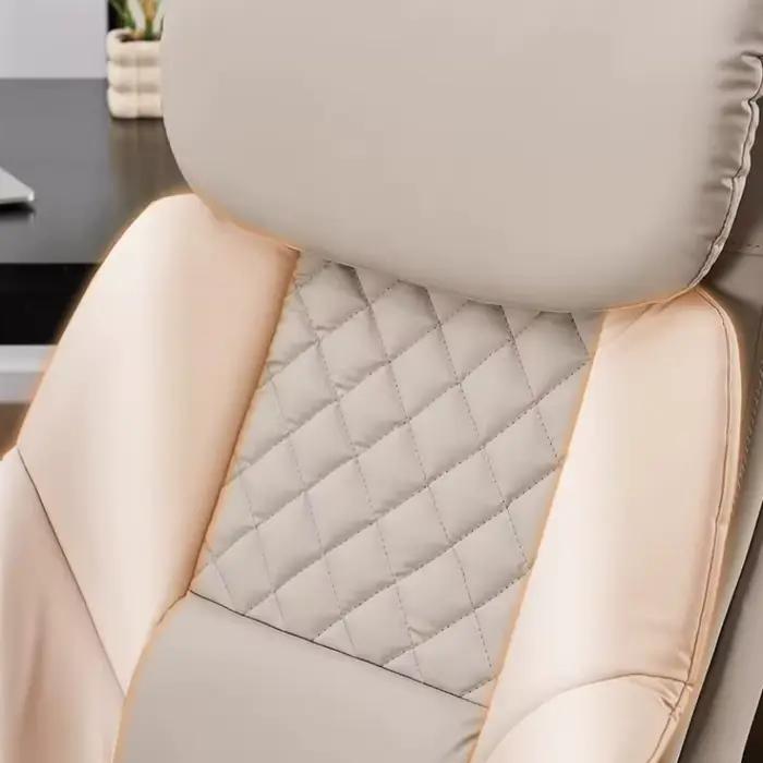 Fauteuil de bureau noir avec appui-tête