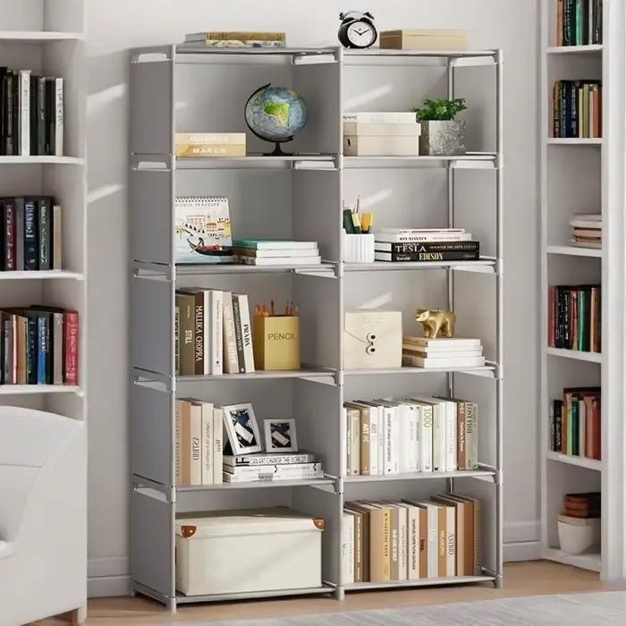 Étagère de rangement simple en métal multi-niveaux