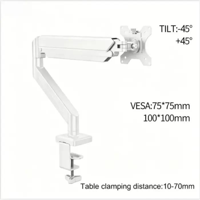 Support de bureau ergonomique à mouvement complet pour moniteur de jeu