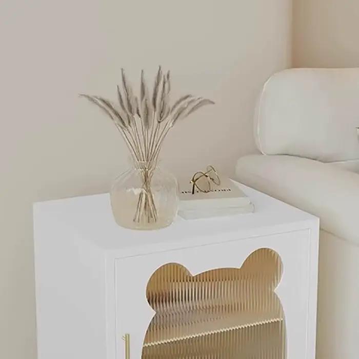 Kawaii élégant Table De chevet français nordique moderne pieds en métal