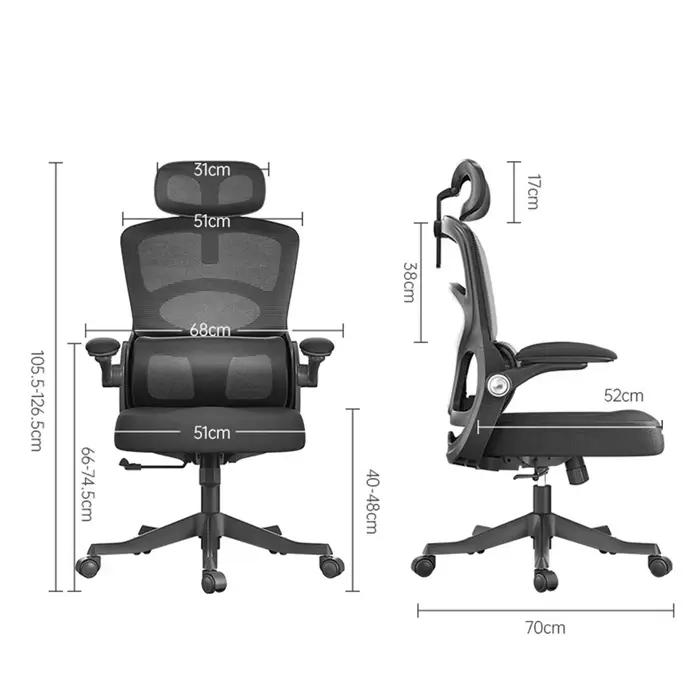 Maille sédentaire chaise de bureau coussin accoudoirs ergonomique repose pied