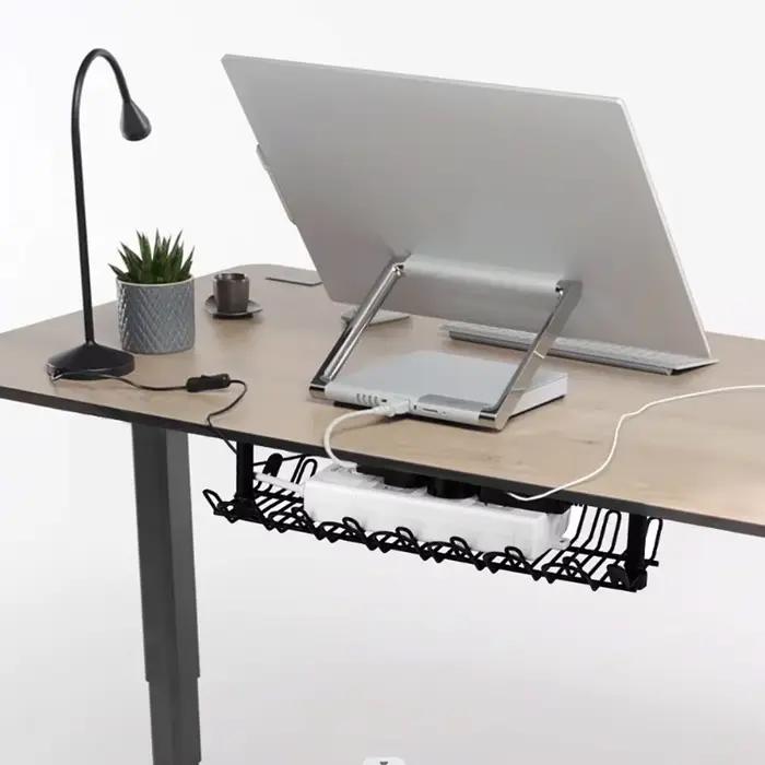 Plateau de gestion de câbles de bureau