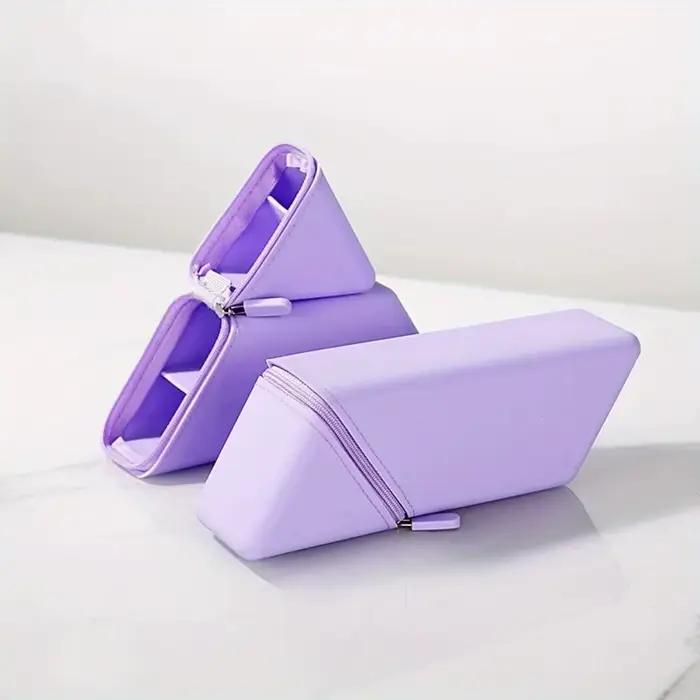 Porte-stylo en silicone élégant - Organisateur de bureau pliable