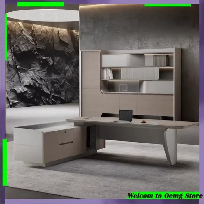 Bureau de jeu contemporain Design moderne de luxe organisateur de espace de travail confortable Escritorio utilisation
