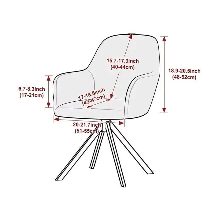 Housse de chaise à bras haut