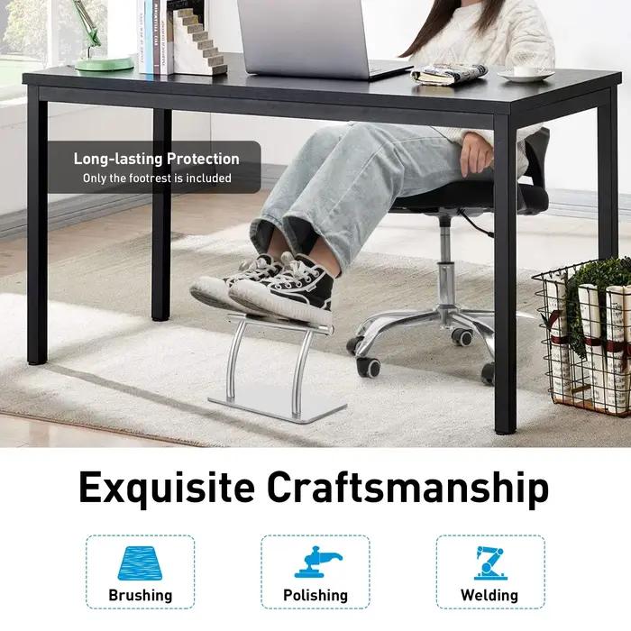 Repose-pieds en acier inoxydable pour sous le bureau au travail