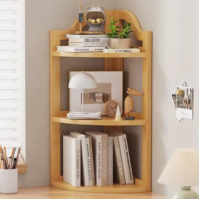 Étagère d'angle de bureau pour dortoir