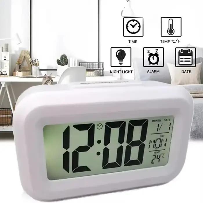 Décorations de bureau horloge de Table décoration de chambre Led réveil numérique données fois calendrier électronique