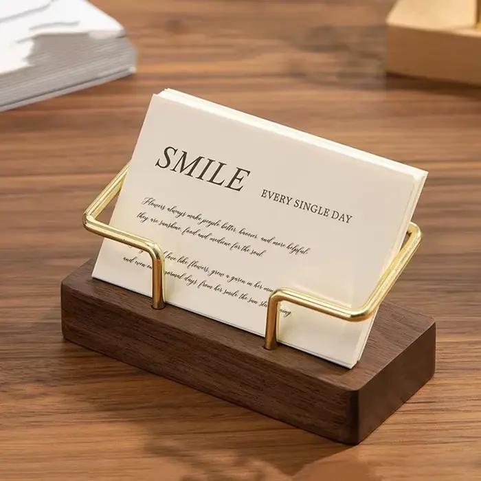 Porte-cartes de visite organisateur bureau présentoir mémo compteur accessoires étagère de table maison