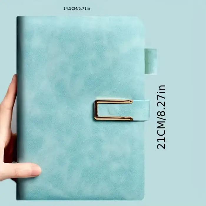 Carnet vintage en cuir A5 avec couverture souple personnalisée - parfait pour les réunions d'affaires et la vie universitaire