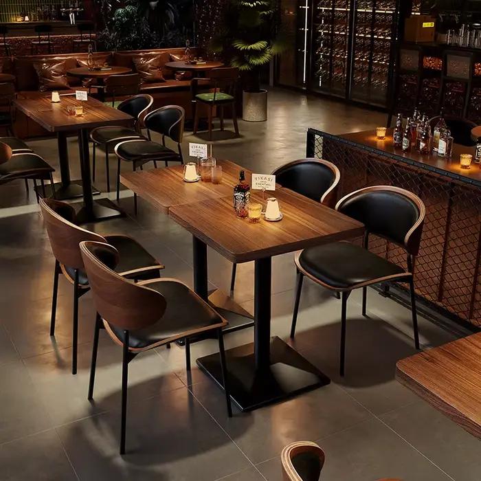 Table et chaise de bistro rétro Commercial Internet célébrité Bar