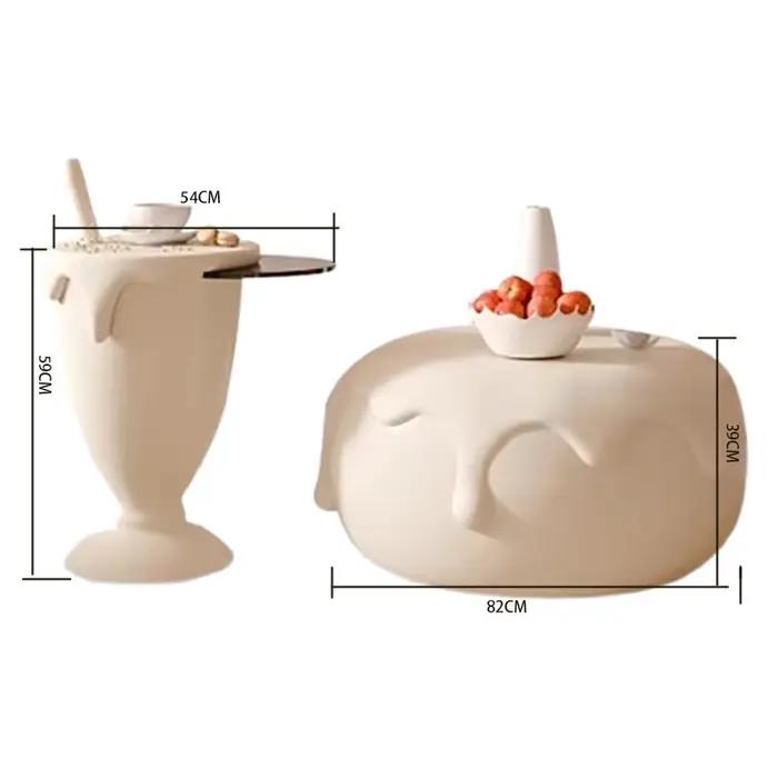 Salon Glam Table Basse luxe Kawaii chambre
