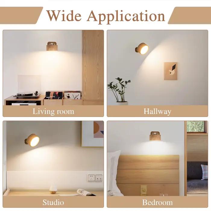 Lampe murale LED sans fil rechargeable avec capteur