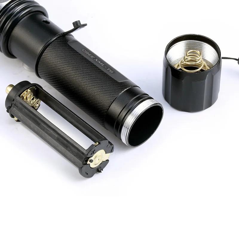 Lampe de poche LED ZK30 Q5 T6, torche zoomable, lanterne de camping, lampe de randonnée, lanterne po