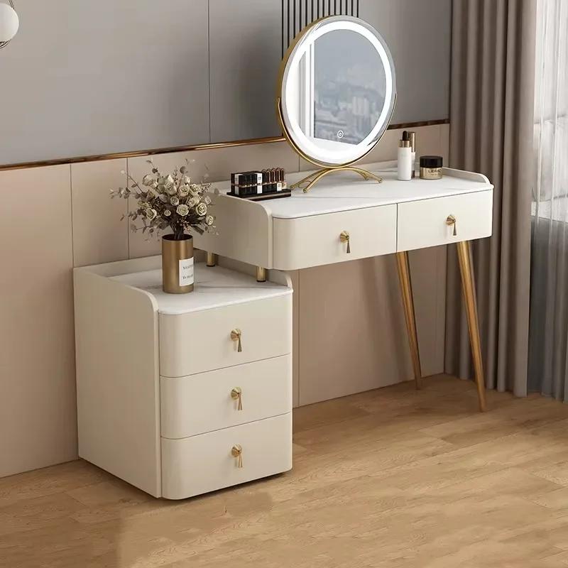 Tiroir De Table De vanité pour filles, miroir nordique pour femmes, Table De vanité De Salon, rangem